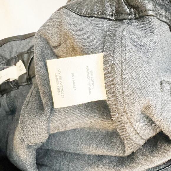 TGLA Rouched Pager Bag Waist Faux Leather Shorts Size M - Picture 5 of 6